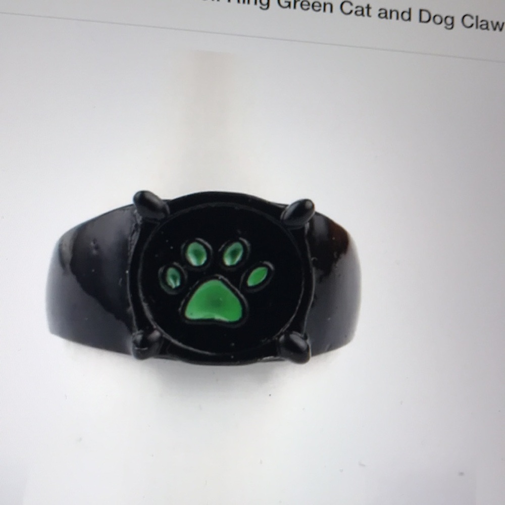 Black Cat or Dog Green Claw Foot. NWT - Picture 5 of 5